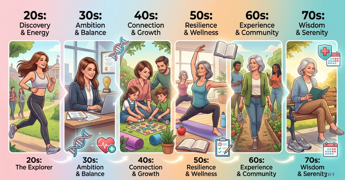Women Health by Age - Essential Habits to Follow in Every Decade 20s to 70s
